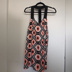 Aztec inspired print dress